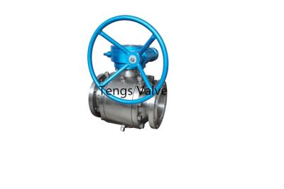 China Forged Steel 3pcs Body Trunnion Mounted Manual Ball Valve For Oil and Gas Industry zu verkaufen