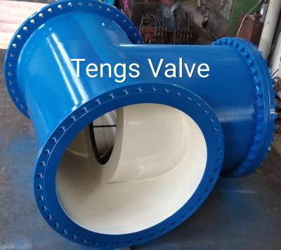 China T Type Strainer, Welded, Carbon Steel,  Fabricated Steel Flanged Ends T Strainers, ANSI 150LB, Large Size zu verkaufen