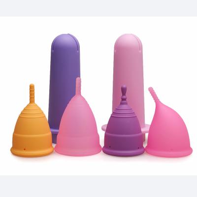 China Female Menstrual Period Customized Label Cup Applicator Reusable Menstrual Period Cups Applicator for sale