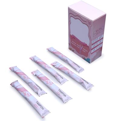 China Vaginal Clean Point Tampon Wholesale Soft 100% Cotton Tampon Applicator Natural Natural Organic Vaginal Rules Cotton Tampon Wholesale for sale