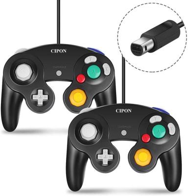 China ABS Gamecube Controller Compatible With Nintendo Gamecube And Wii U Classic Wired Controller NGC Gamepad Joystick Black for sale