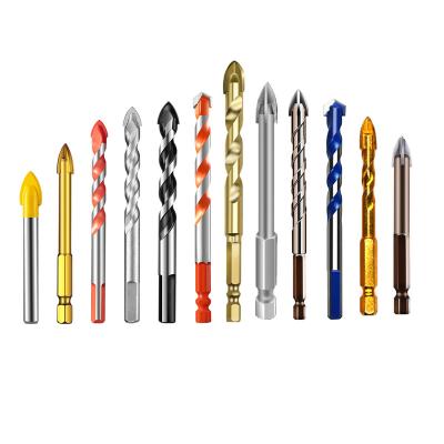 China High Performance Drill Cutter Tool Hex Shank Taper Round Handle Drywall Drill Bits Crossed Glass Lowes for sale