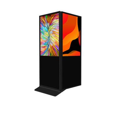 中国 Double Side Floorstanding Digital Signage Commercial Digital Screens 4K 55inch 販売のため