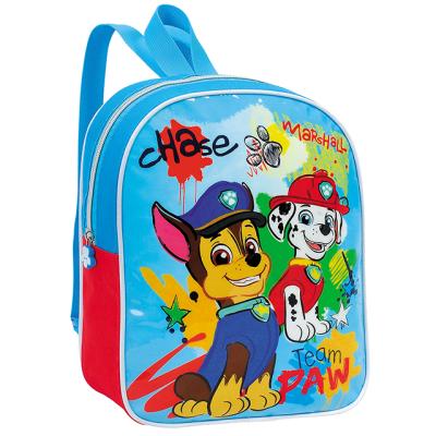 China New PAW Blue 600D Polyester Boys PVC Print Board Top Open 600D Nylon School Backpack Small Size PVC Print Board Cartoon Children PVC for sale