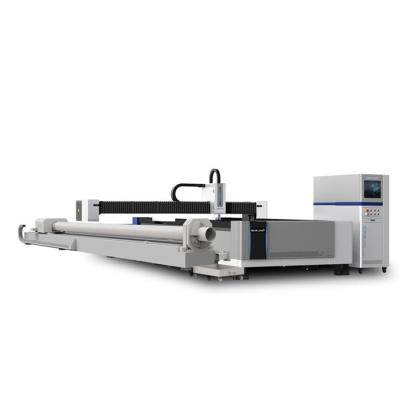 China optional 1500*3000mm/2000*4000mm/2500*6000mm 10000w 20000w metal tube fiber laser cutting machine sheet and tube fiber laser cutting machine for sale