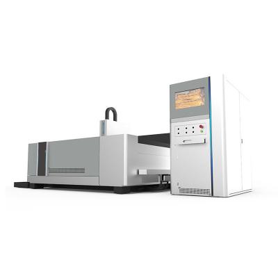 China hot selling 1500*3000mm IPG 5000w CNC interchange table fiber laser cutting machine for sale