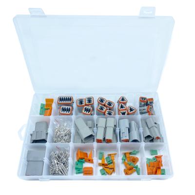 China 232 PCS Waterproof CNKF Detachment CONNECTOR KIT GRAY DT2~12PIN WITH CRIMP TERMINALS GERMAN CONNECTOR for sale