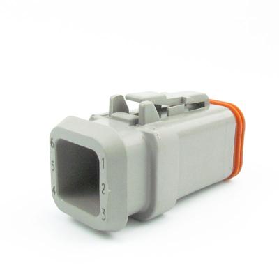 China Waterproof-Auto Gray 6 Way Rectangular Connector DT04-6P-E008 German Waterproof Plug Te koop