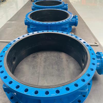 China ISO/CE General Factory Double DN2200 Flange Butterfly Valve for sale