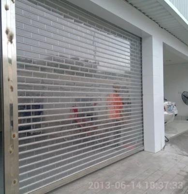 China High Quality Polycarbonate Roller Shutter Vertical Transparent Door Electric Transparent Rolling Shutter for sale