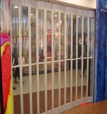 China Commercial Transparent Folding Folding Door / Aluminum Partition Commercial Bi Folding Doors for sale