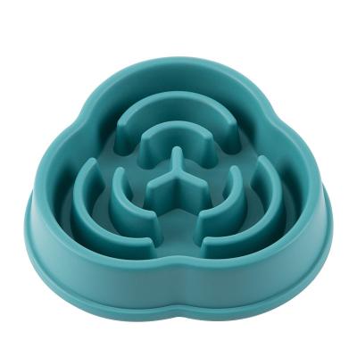 China Sustainable Interactive Bloat Non Stop Slip Dog Slow Food Pet Feeding Bowl Non Slow Feeder Dog Bowl For Small Medium Dogs for sale