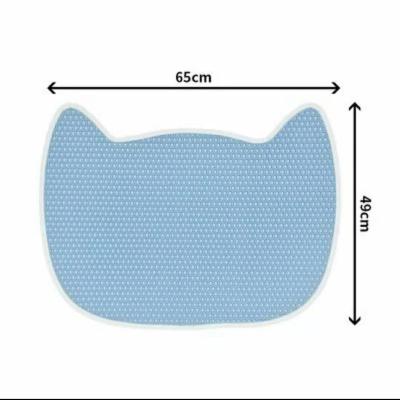 China Washable Bed Mat Clean Pad Pet Accessories Mat Gather Sand Cat Pad Kitty Style Rubbish Viable Funny Box Mat Double Layer Pet Litter for sale