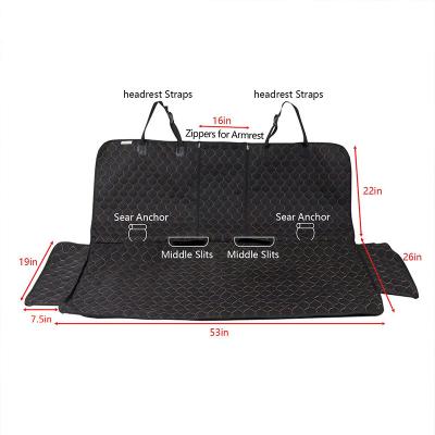 China Waterproof Dog Car Cover Viable Car Seat Cover Mats Case For Rear Back 2 in 1 for Trunk Dog Car Protector for sale