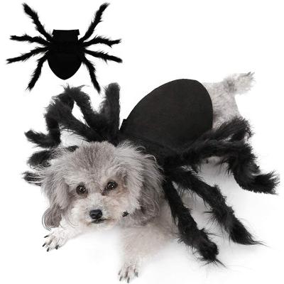 China Deluxe Halloween Spider Costume For Dog Cat Halloween Pet Costume Party Supply Cosplay Spider Suit For Small Medium Dogs And Cats for sale