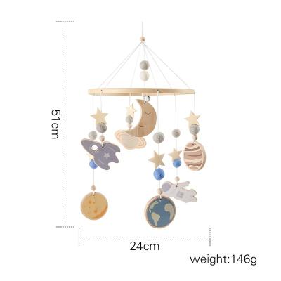 China Manufacturer New Handmade Hanging Cartoon Toys Nursery Baby Mobile Felt Baby Crib Mobiles Astronaut for sale