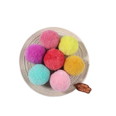 China Holiday Outdoor Decoration High Quality Soft Round Shaped Fluffy Pom Pom Pom Pom Balls For Kids DIY for sale