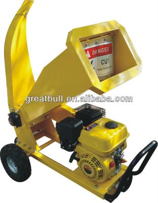 China Farms Electric Starter 7HP Gasoline Wood Chipper Machine With CE Certificate for sale