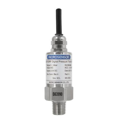 China IIC/SPI Output Natural Gas Application MPM3801GRF Accept Custom Accurate Digital I2C Stainless Steel SS316L Piezoresistive Liquids Air Water Tank Pressure Transmitter for sale