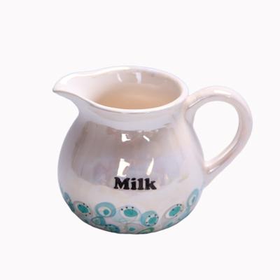 China Viable Mini Coffee Shop White Home Porcelain Restaurant Coffee Ceramic Milk Jug Mini Small for sale