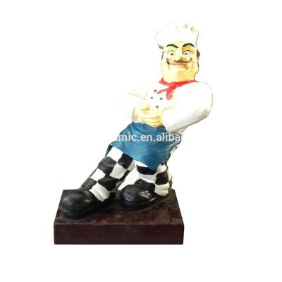 China Large Polyresin Europe Chief Figurine Statues For Table for sale