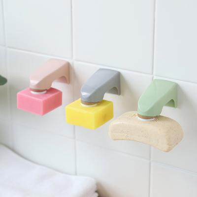 China Whosale Friendly Wall Mounted ABS Magnetic Soap Holder For Bathroom Tool Holder Magnetic Holder en venta