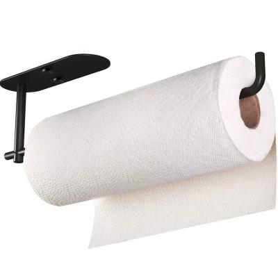 China Modern Black Stainless Kitchen Paper Towel Rack Paper Holder à venda