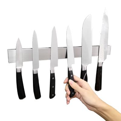 Cina 12 Inch Magnetic Stocked Knife Holder Double Sided Adhesive Magnetic NdFeB Knife Holder Bar Tape in vendita