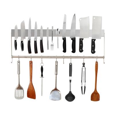 China Stored Wall Mounted Magnetic Knife Holder With Rod And Hook For Magnetic Kitchen Knife Block à venda