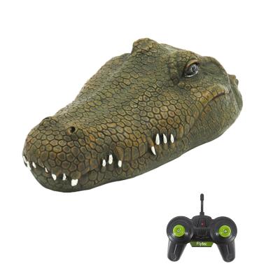 China Outdoor Toy 4 Channel Novelty Trick Game For Children 2.4G 4CH Artificial Crocodile Remote Control Boat Toy RC Animal for sale