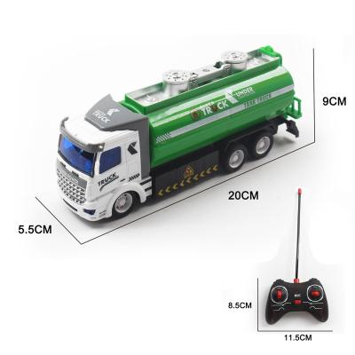 China With favorite light effect light effect boys toys kars 4CH infrared control watering truck rc watering cart tank car for sale