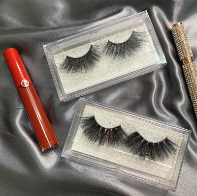 China Soft& 100% Real Comfortable Mink Eyelashes 25mm Mink Eyelash Lashes Sample for sale