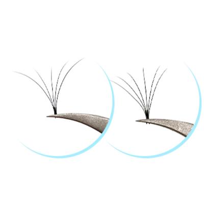 China Easy Eyelash Extensions Maker 0.07 Thickness Premade Fan Pointed Low Fan Eyelashes for sale