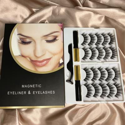 China Magnet Adsorption Without Glue Eyelash Factory Magnetic Eyeliner Magnetic Eyeliner Kit Magnetic Eyelashes Kit for sale