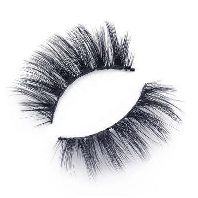 China Soft& comfortable wholesale custom faux 8D mink eyelash label cruelty free vegan lashes 6d 8d mink eye silk lashes for sale