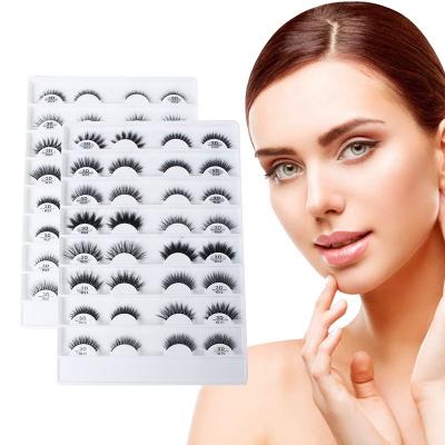 China Private Label Thin 3d Fuax Invisible Mink Stripe Eyelashes Eyelash Tape Extra Thin Strip for sale