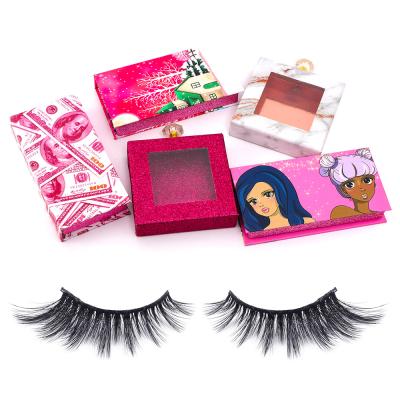 China Vegan Cruelty Free Sample Natural Wholesale Free False Mink Eyelashes Full Loop Strip Whips 3D 4D 5D False Mink Silk Eyelashes for sale