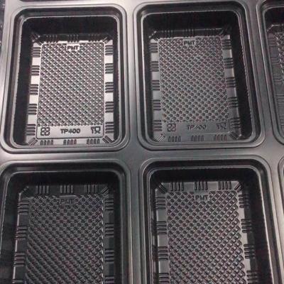 China Food Customized Blister Vacuum Forming Plastic Packing Tray for sale