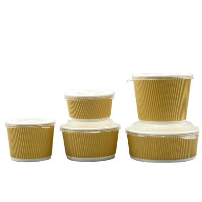 China Economic Biodegradable Tumbler Wallpaper Bowl Packing With A Lid for sale