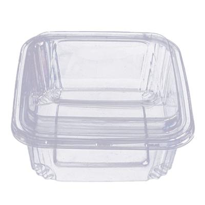 China Disposable Square Shape Transparent Plastic Salad Food Container for sale