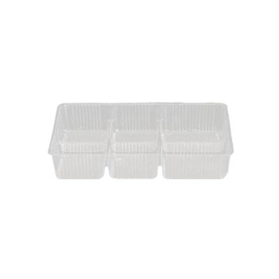 China Rectangle Disposable Cookie Packaging Plastic Tray For Cookie for sale