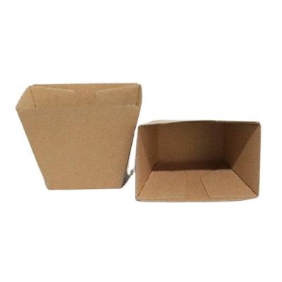 China Disposable Customized Kraft Paper Fries Packaging Box for sale