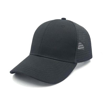 China OEM LOGO Cotton Black Mesh Gorras COMMON Trucker Hats Manufacturer for sale