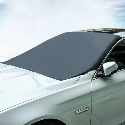 China Snow Resistant Universal Folding Winter Car Front Magnetic Windshield Snow Cover Waterproof Sunshade for sale