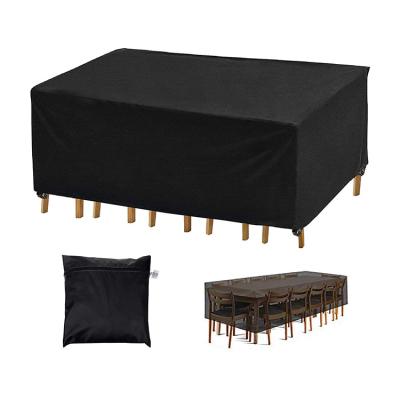 China Modern High Quality Oxford Fabric Waterproof Simplicity UV-Resistant Furniture Set Covers Outdoor Table Chair Set Furniture Cover for sale