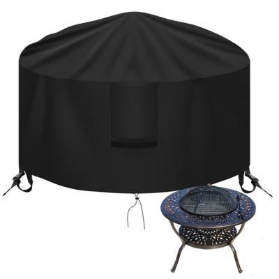 China 40 Inch Dustproof Custom Fire Pit Blanket Round Spark Screen Cover Accessory for sale