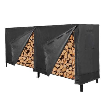 China Durable UV Protection 600D Oxford Log Cover Waterproof Anti-UV Dustproof Backing Heavy Duty Fabric For All Size Firewood Cover for sale