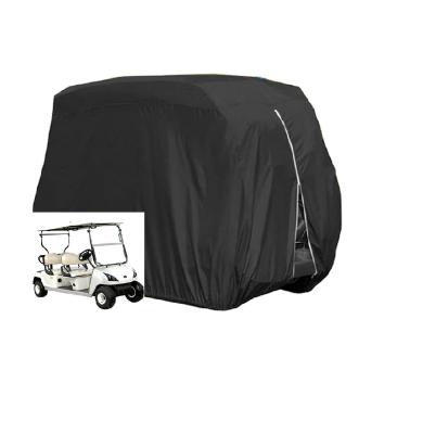 China Heavy Duty Waterproof 600D Golf Cart Cover Universal Fits For Most Brand 2 Passenger Golf Cart Protector for sale