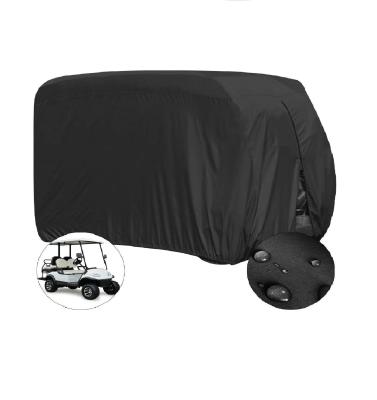 China High Quality Sunproof Waterproof Outdoor Storage 600D Oxford Golf Cart Cover Universal Fits For Most Brand 4 Passenger Golf Cart for sale