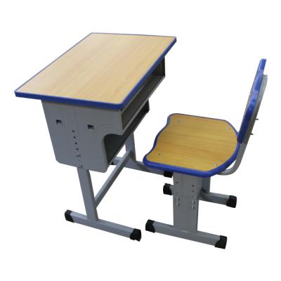 China High school modern metal school furniture wood desk and chair with parts for sale